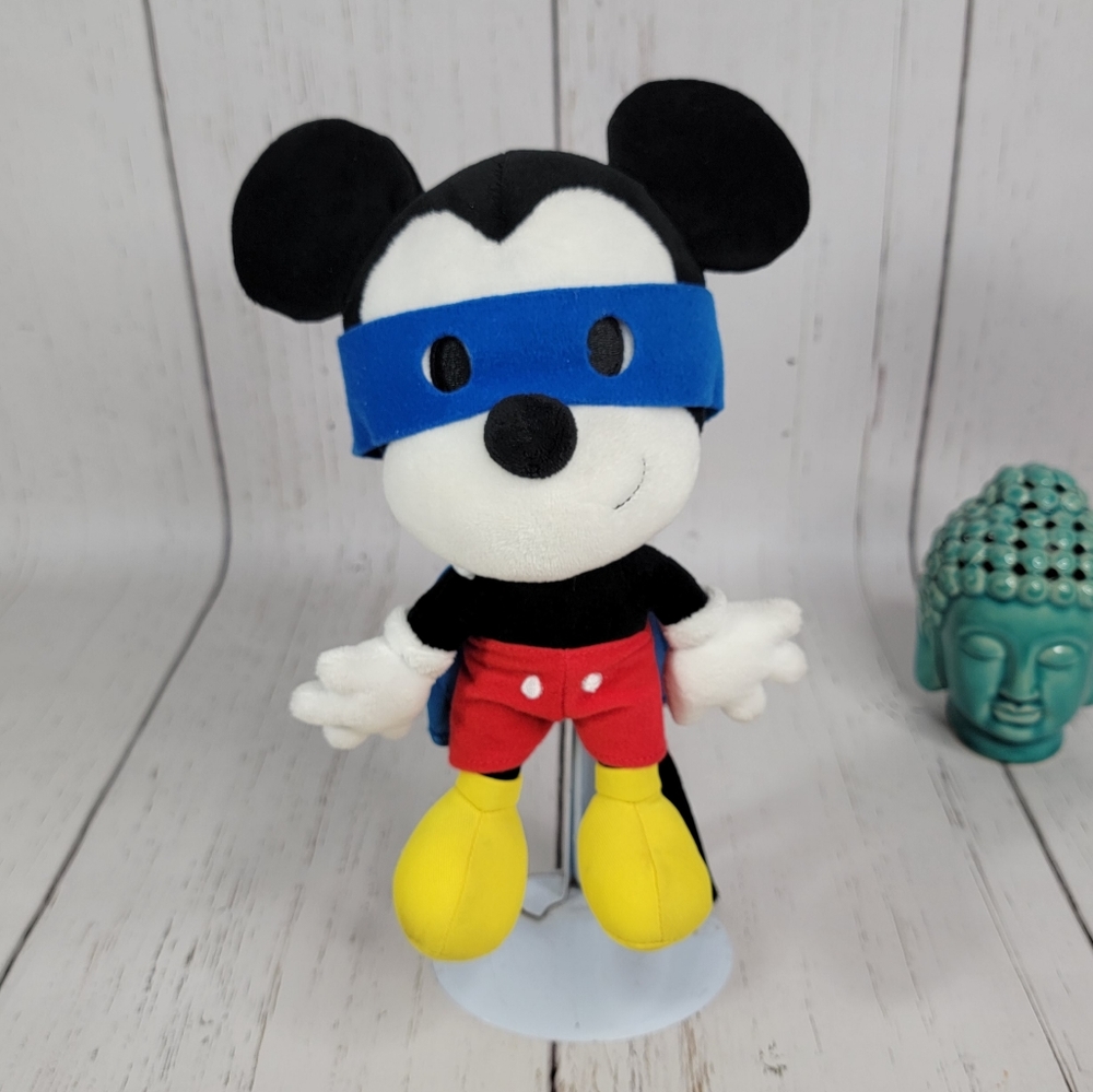 Hallmark Disney Mickey Mouse Super Hero Vintage Plush Stiffed Toy Small - Picture 2 of 12